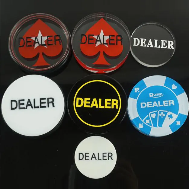 Different Types of Poker Dealer Buttons